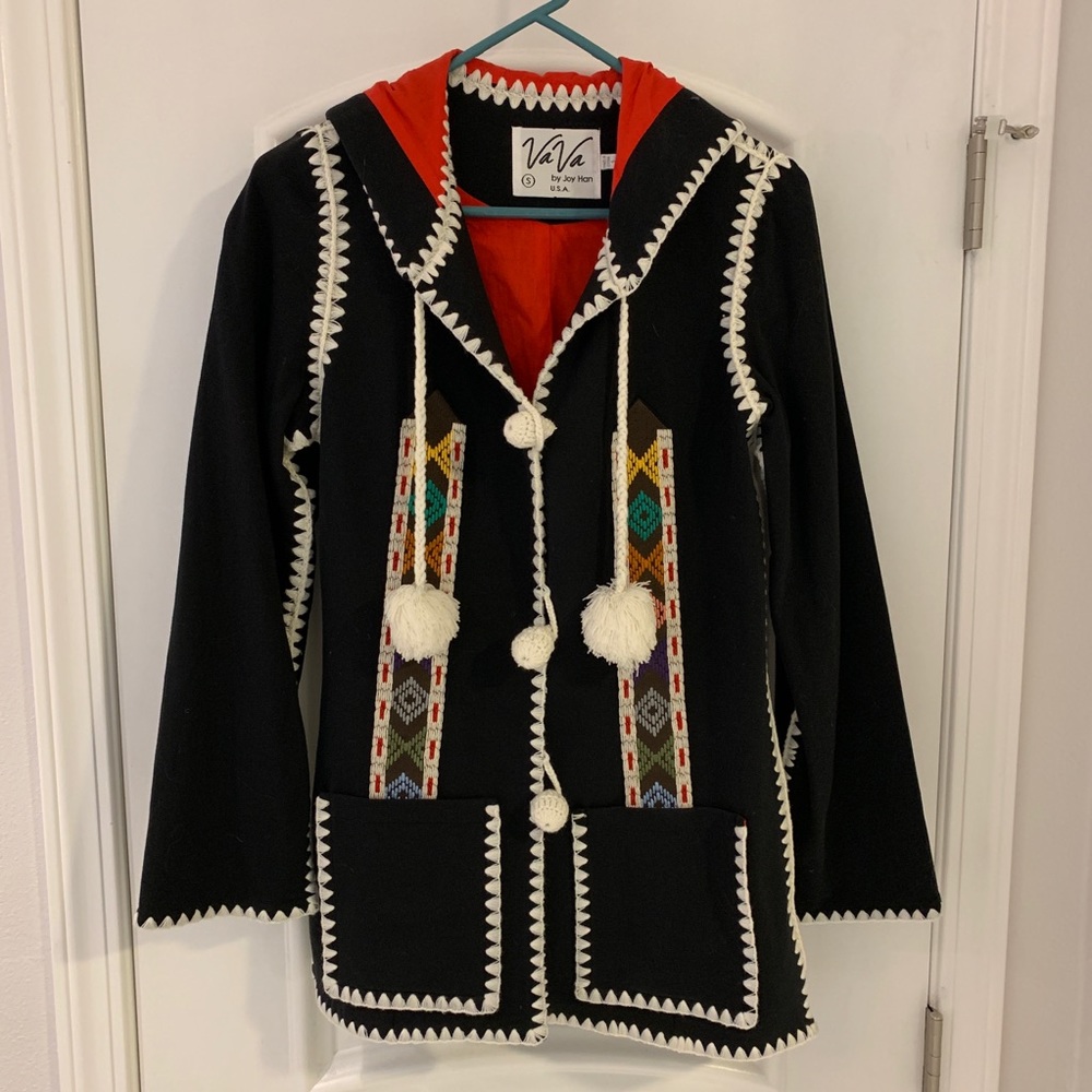Boho embroidered coat by Va Va by Joy Han